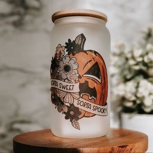 Spooky Frosted Glass Cup